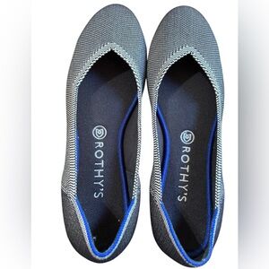 Rothy’s women size 10 Grey‎ Birdseye round toe flats